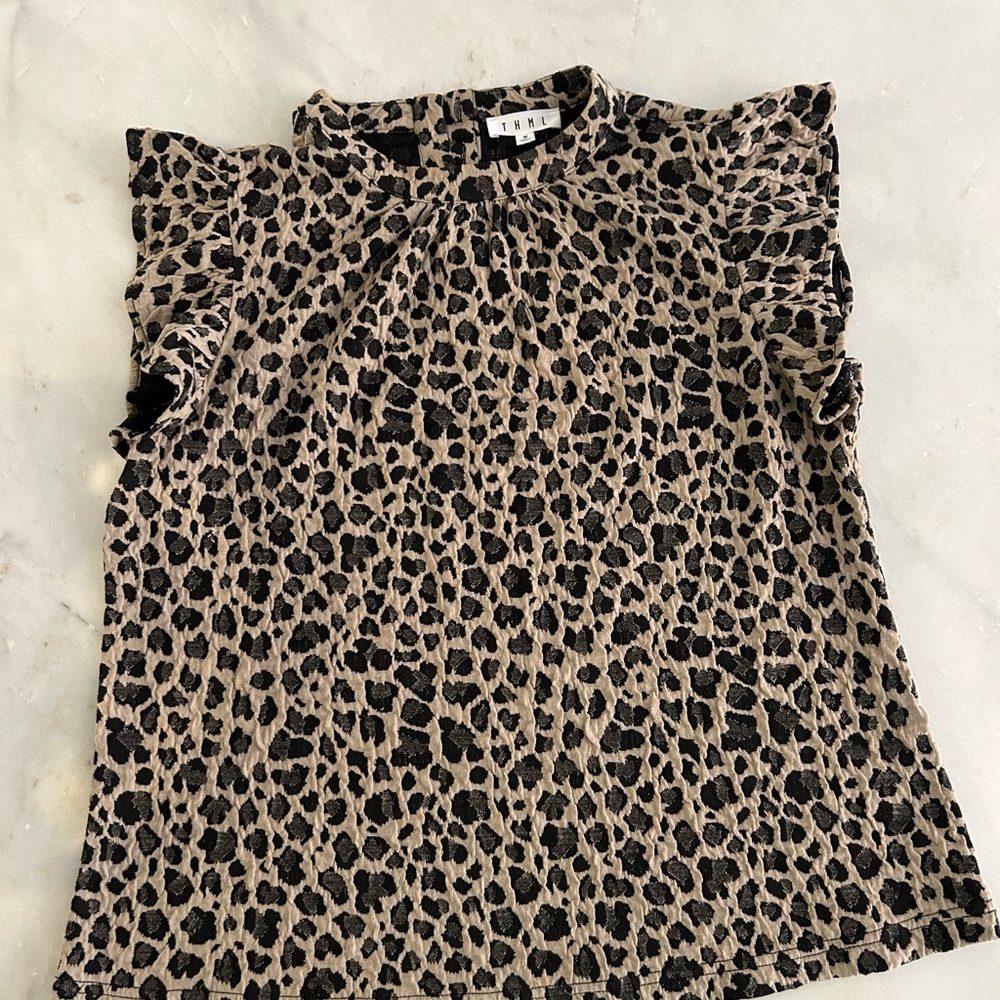 THML leopard print blouse